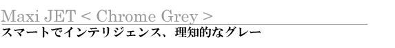 MaxiJet <Chrome Grey> X}[gŃCeWFXAmIȃO[
